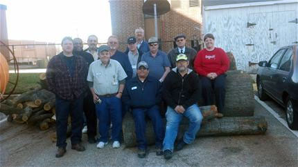 Image of facility management personnel sitting outside